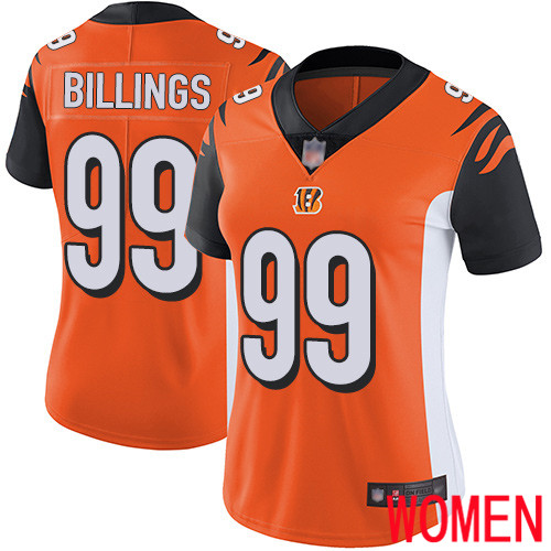 Cincinnati Bengals Limited Orange Women Andrew Billings Alternate Jersey NFL Footballl #99 Vapor Untouchable